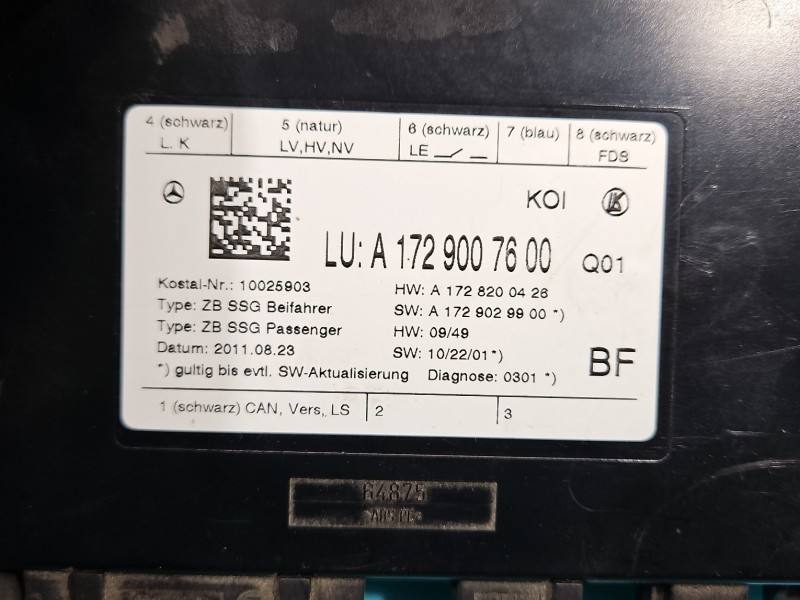 Блок керування модуль Mercedes E C207 A1729007600 — фото деталі 3