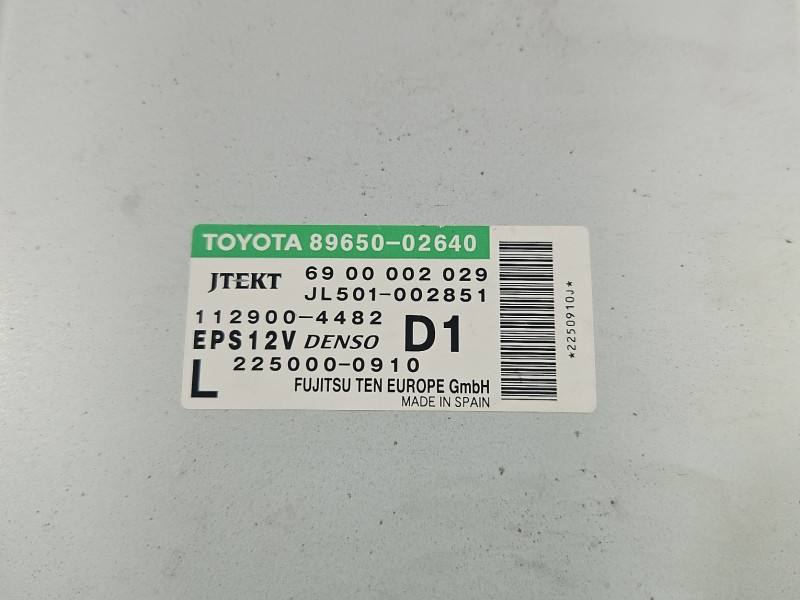Блок керування модуль Toyota Auris 89650-02640 — фото деталі 3