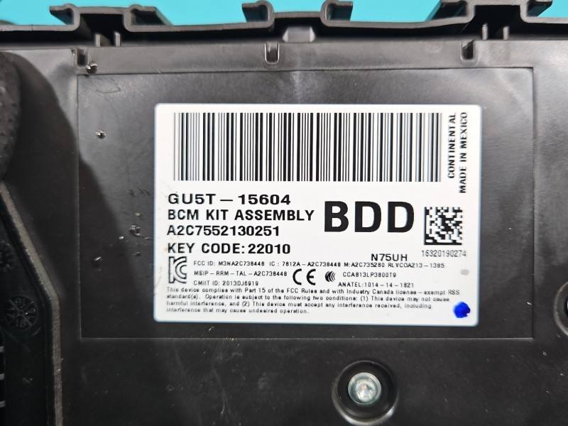 Блок управления модуль Ford Fusion GU5T-15604-BDD — фото детали 5