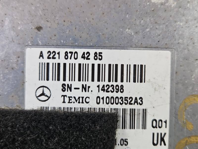 Блок керування модуль Mercedes S W221 A2218704285 — фото деталі 3