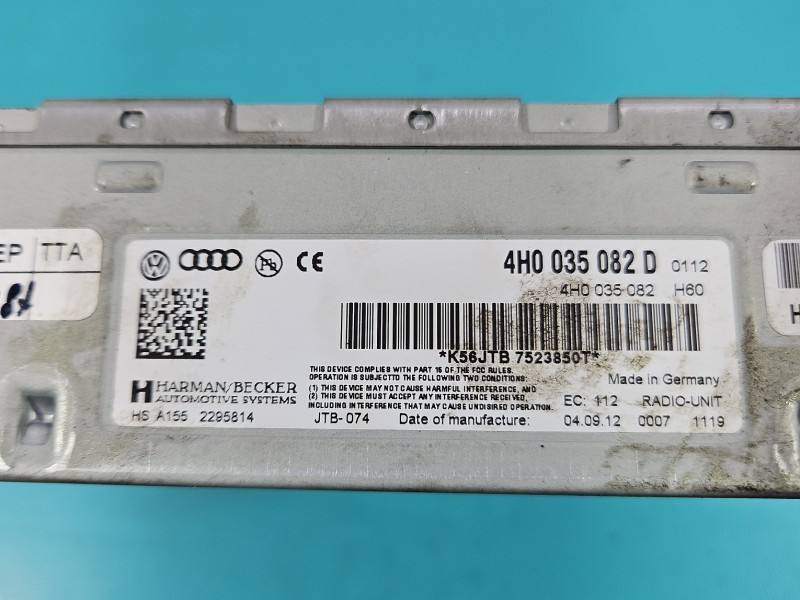 Блок керування модуль Audi A8 D4 4H0035082D — фото деталі 4