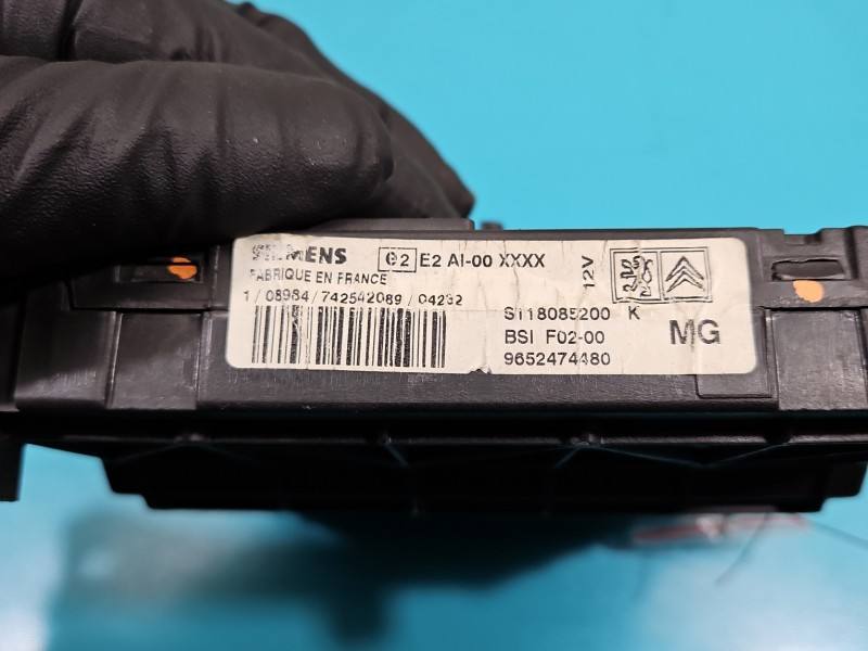 Блок керування модуль Citroen C3 9652474480 — фото деталі 3
