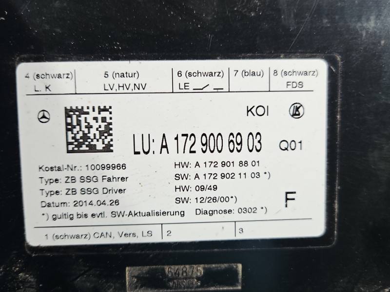 Блок керування модуль Mercedes CLS C218 A1729006903 — фото деталі 4