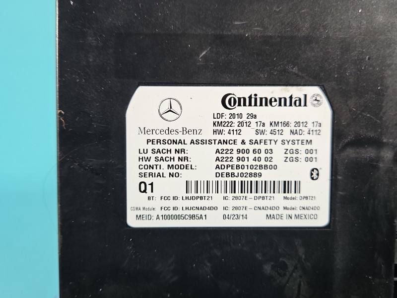 Блок керування модуль Mercedes CLS C218 A2229006003 — фото деталі 6