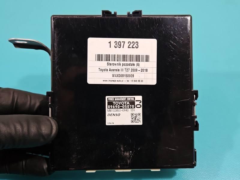 Блок керування модуль Toyota Avensis T27 89690-05070 — фото деталі 2