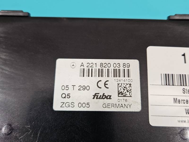 Блок керування модуль Mercedes S W221 A2218200389 — фото деталі 3