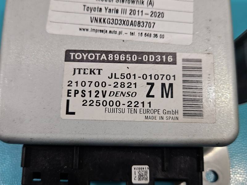 Блок керування модуль Toyota Yaris 3 89650-0D316 — фото деталі 3