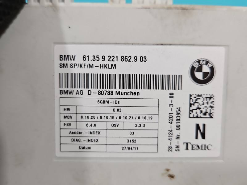 Блок керування модуль BMW X5 E70 9221862 — фото деталі 3