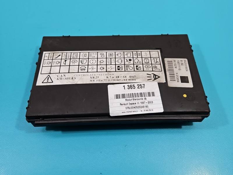 Блок керування модуль Renault Espace 6025316604 — фото деталі 4