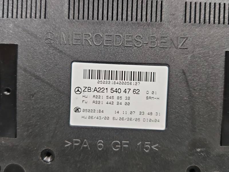 Блок керування модуль Mercedes S W221 A2215404762 — фото деталі 4