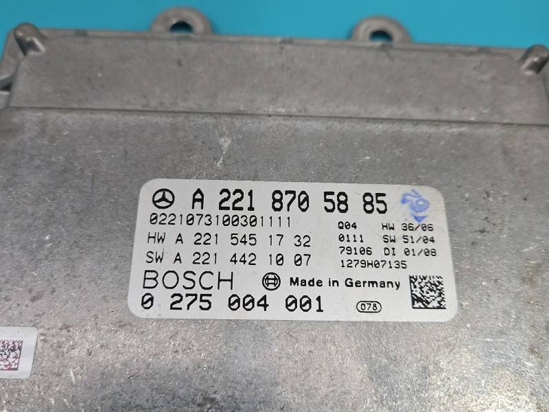 Блок керування модуль Mercedes S W221 A2218705885 — фото деталі 3