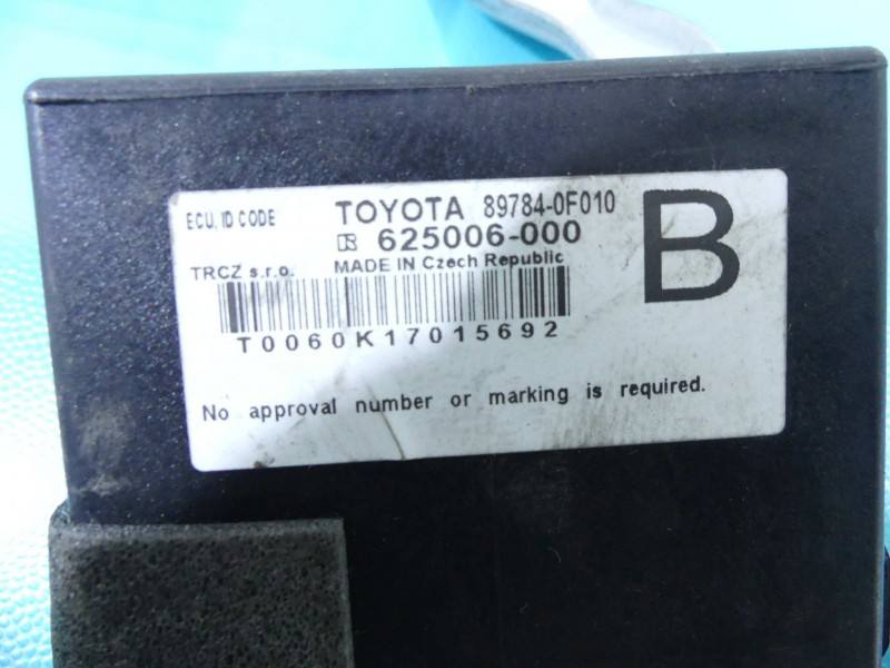 Блок керування модуль Toyota Verso 89784-0F010 — фото деталі 3