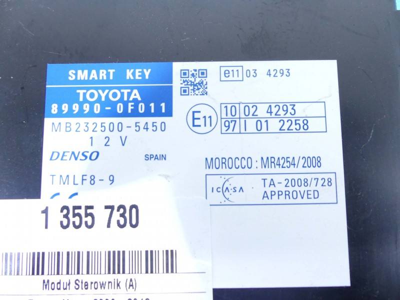 Блок керування модуль Toyota Verso 89990-0F011 — фото деталі 3