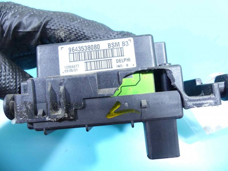 Блок керування модуль Peugeot 307 9643538080 — фото деталі 3