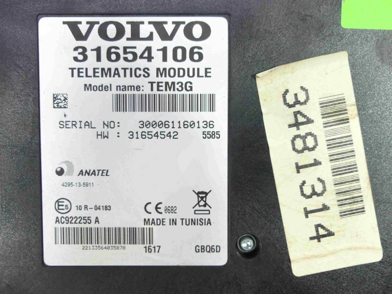 Блок управления модуль Volvo V40 31654106 — фото детали 6