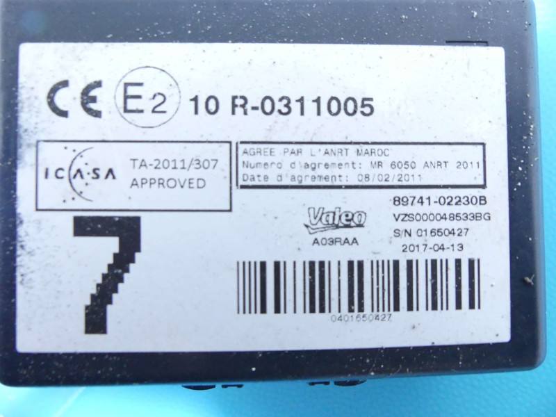 Блок керування модуль Toyota Verso 89741-02230B — фото деталі 3