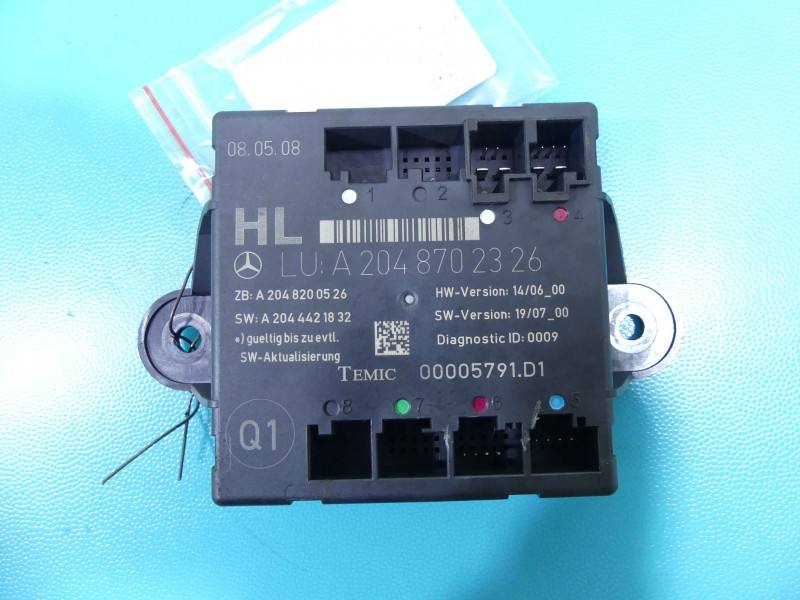 Блок керування модуль Mercedes C W204 A2048702326 — фото деталі 2