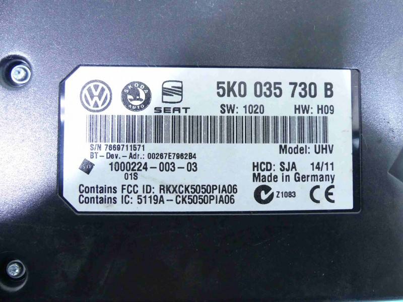 Блок керування модуль Volkswagen Passat B7 5K0035730B — фото деталі 3