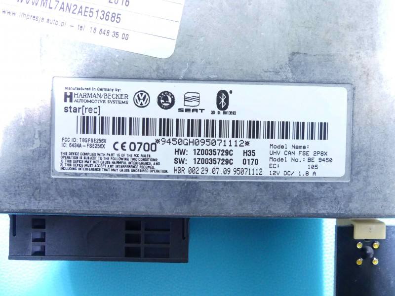 Блок керування модуль Volkswagen Passat CC 9450GH095071112 — фото деталі 5