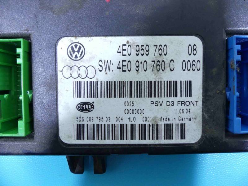 Блок керування модуль Audi A8 D3 4E0959760 — фото деталі 3