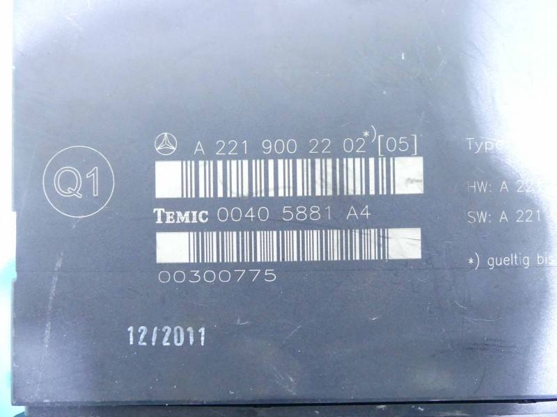 Блок керування модуль Mercedes S W221 A2219002202 — фото деталі 3