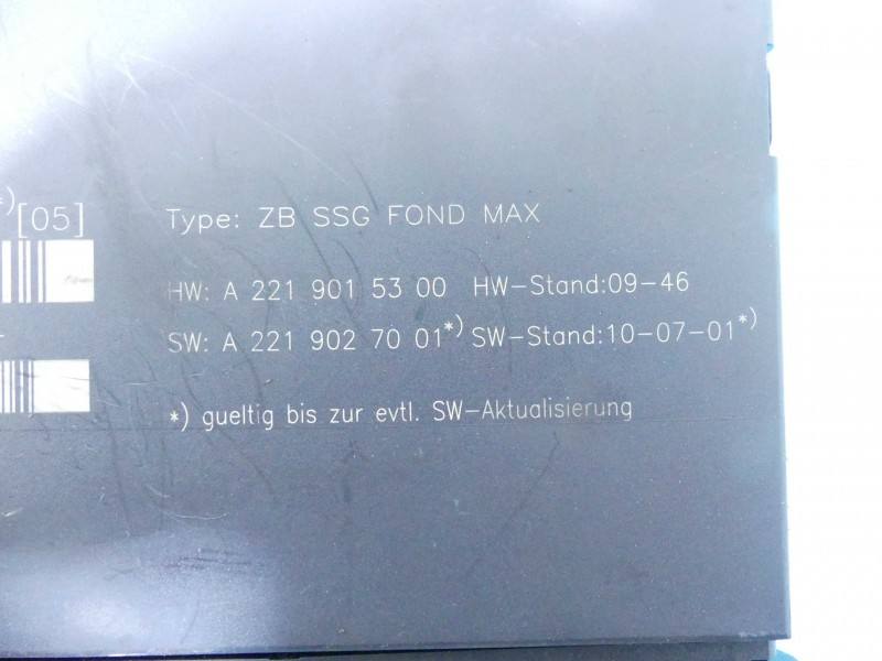 Блок керування модуль Mercedes S W221 A2219002202 — фото деталі 4