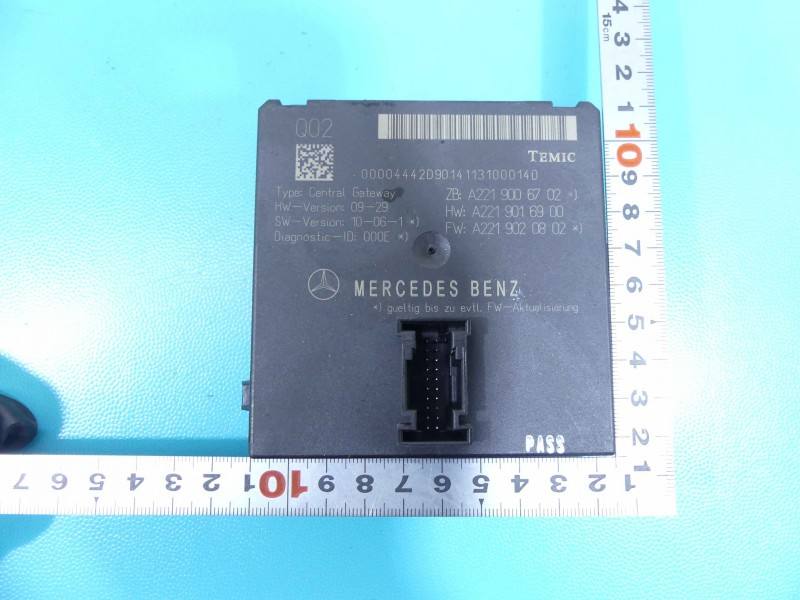 Блок керування модуль Mercedes S W221 A2219020802 — фото деталі 2