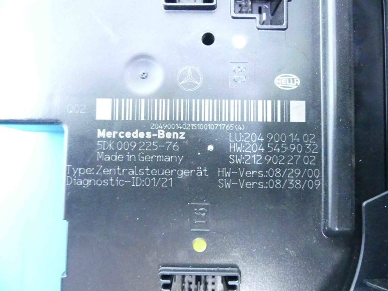 Блок керування модуль Mercedes GLK X204 2049001402 — фото деталі 5