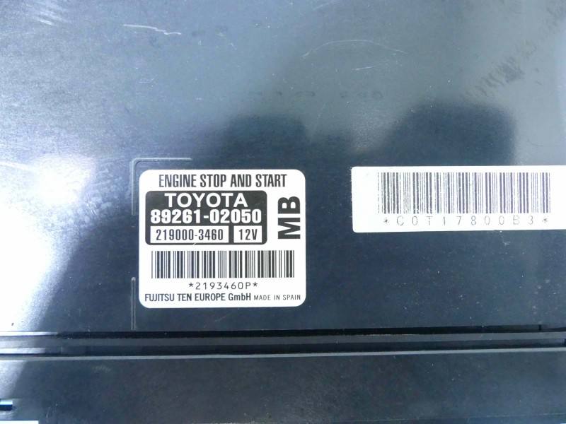 Блок керування модуль Toyota Auris 89261-02050 — фото деталі 3