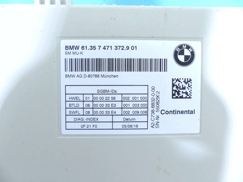 Блок керування модуль BMW 7 G11 7471372 — фото деталі 3