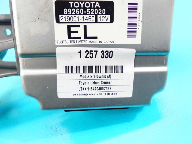 Блок керування модуль Toyota Urban Cruiser 89260-52020