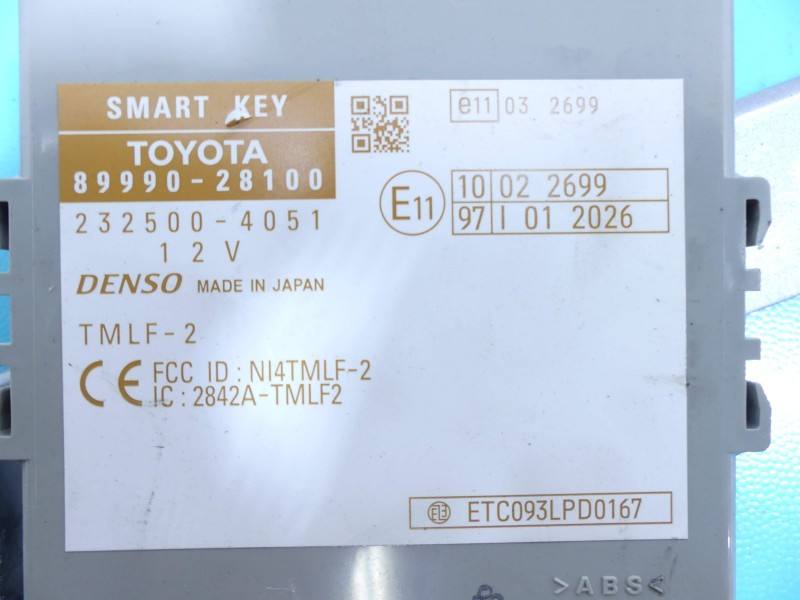 Блок керування модуль Toyota Estima 89990-28100 — фото деталі 3