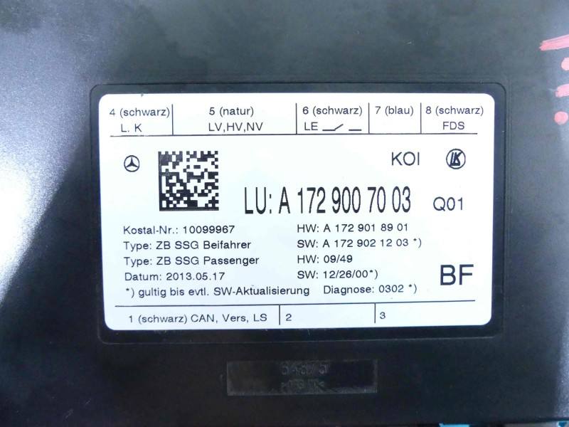 Блок керування модуль Mercedes CLS C218 A1729007003 — фото деталі 3