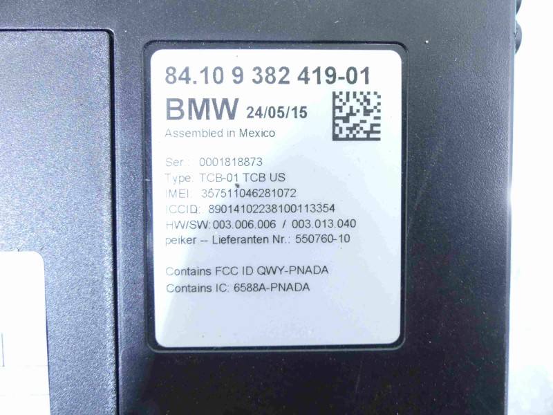 Блок керування модуль BMW X3 F25 9382419 — фото деталі 3