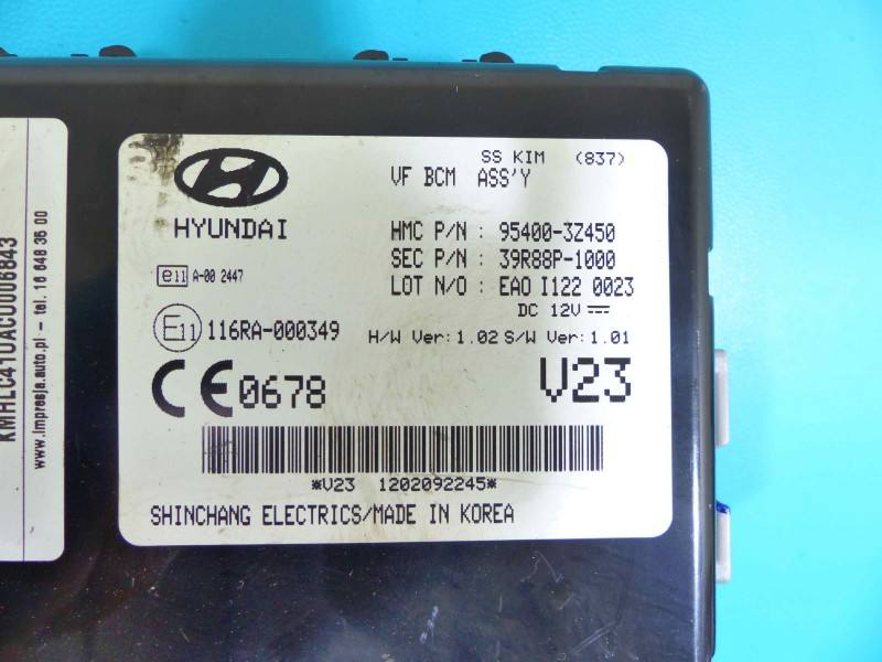 Блок керування модуль Hyundai I40 95400-3Z450 — фото деталі 3