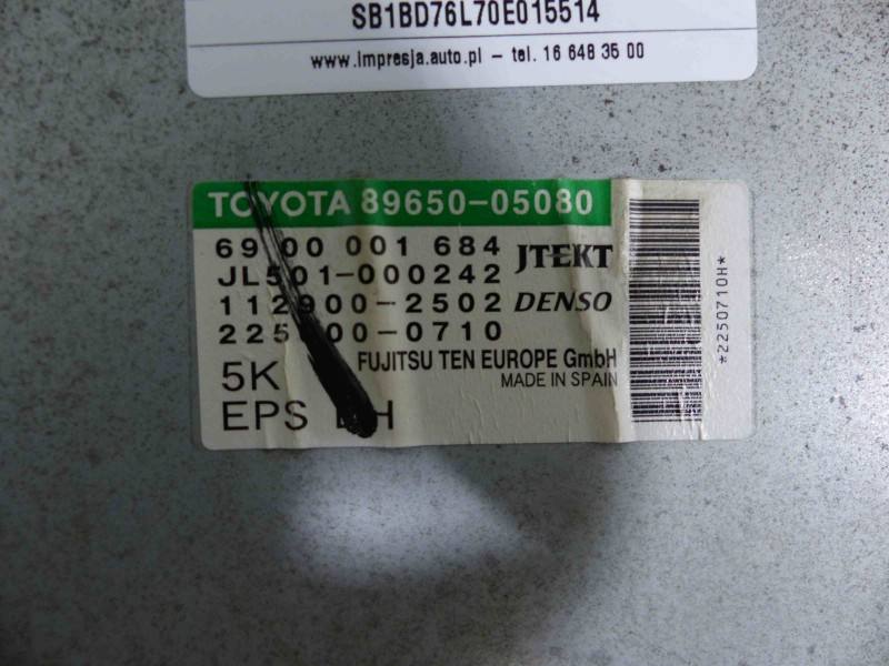 Блок керування модуль Toyota Avensis T27 89650-05080 — фото деталі 3