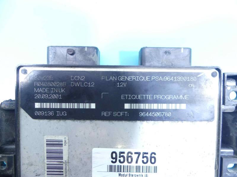 Блок керування модуль Citroen Jumpy 9644506780 — фото деталі 5
