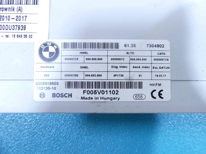 Блок керування модуль BMW 5 F10 6135-7304902 — фото деталі 3