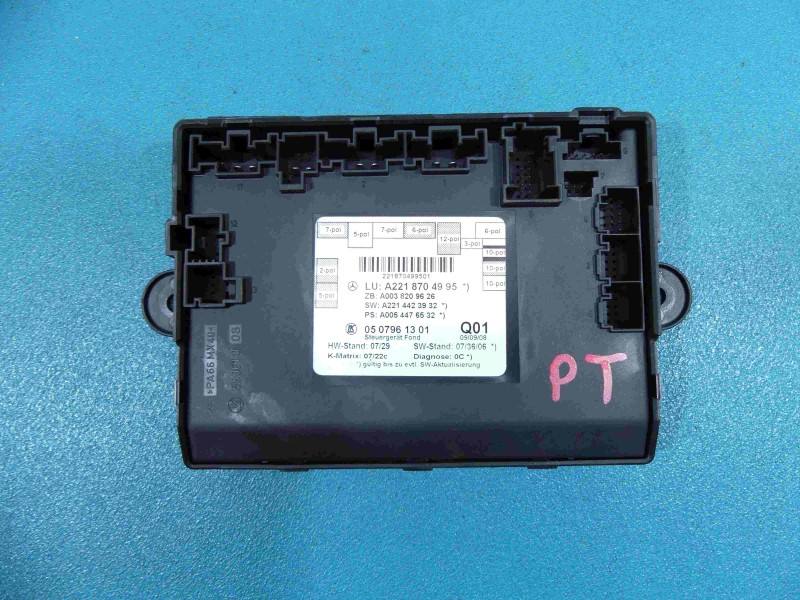 Блок керування модуль Mercedes S W221 A2218704995 — фото деталі 2