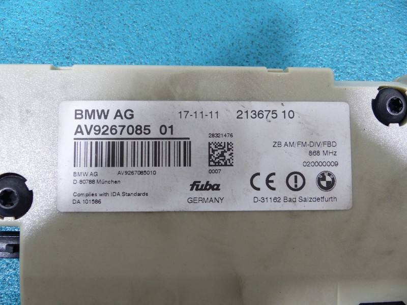 Блок керування модуль BMW 5 F10 AV9267085 — фото деталі 2