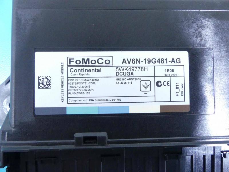 Блок керування модуль Ford Focus AV6N-19G481-AG — фото деталі 3