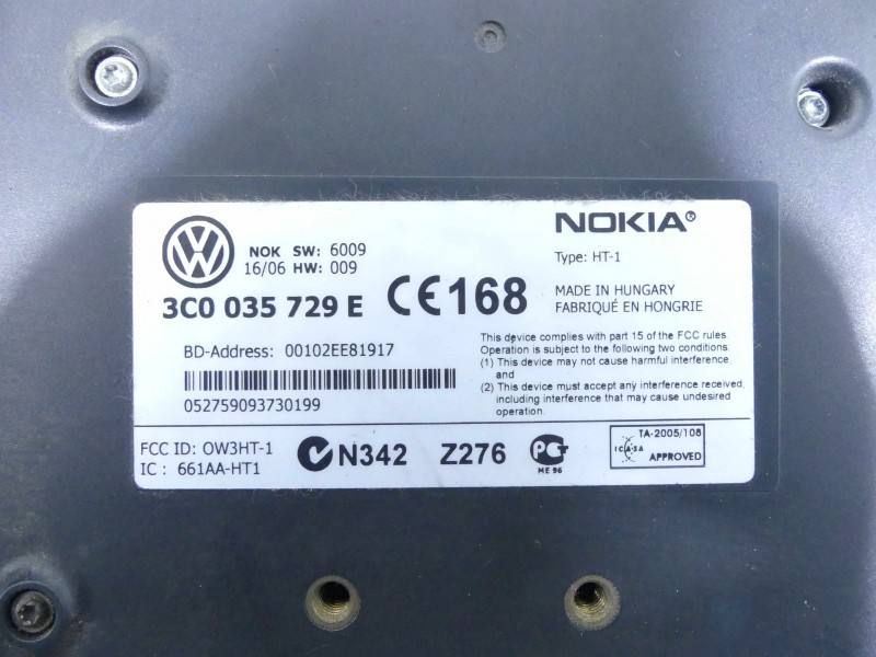 Блок керування модуль Volkswagen Passat B6 3C0035729E — фото деталі 4