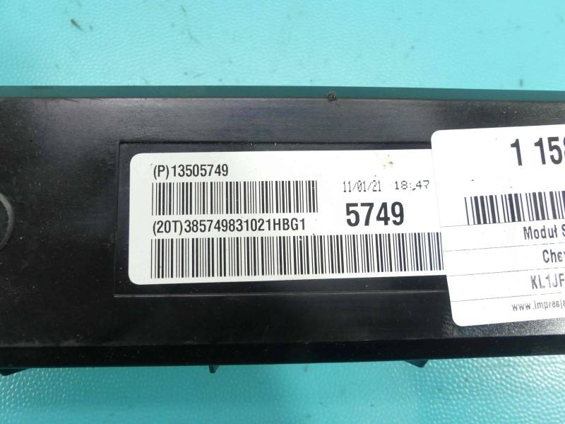 Блок керування модуль Chevrolet Cruze 13505749 — фото деталі 3