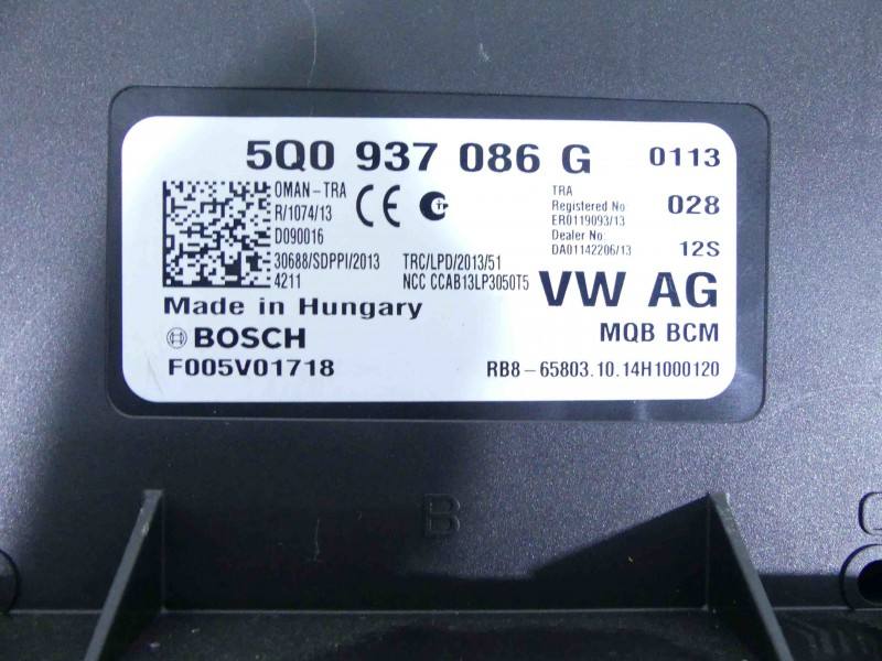 Блок керування модуль Volkswagen Passat B8 5Q0937086G — фото деталі 3