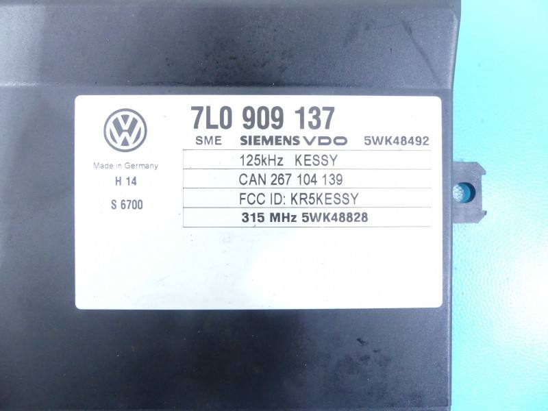 Блок керування модуль Volkswagen Touareg 7L0909137 — фото деталі 3