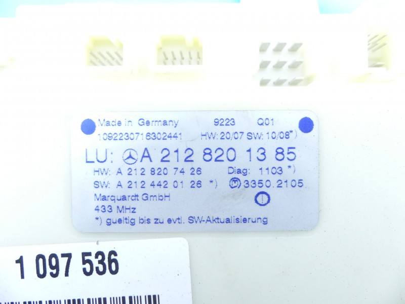 Блок керування модуль Mercedes C W204 A2128201385 — фото деталі 3