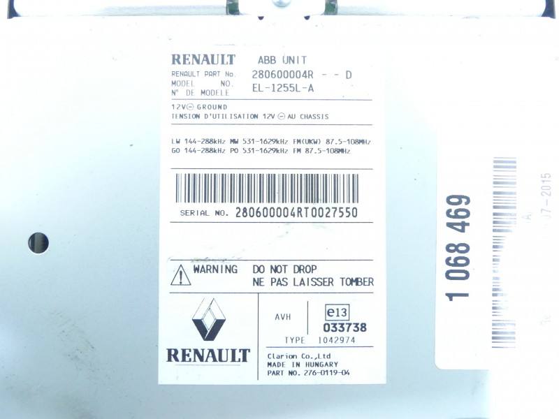 Блок керування модуль Renault Laguna 280600004R-D — фото деталі 4