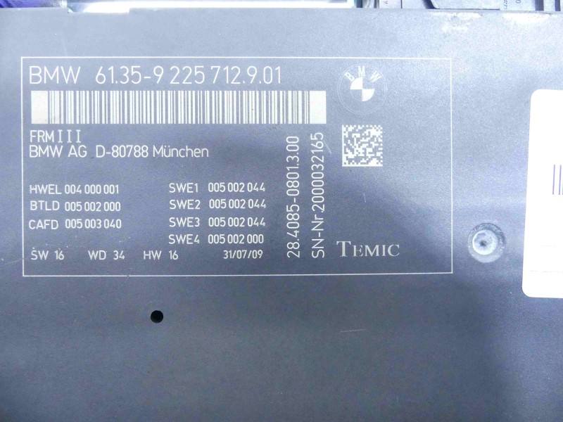 Блок керування модуль BMW 7 F01 9225712 — фото деталі 9