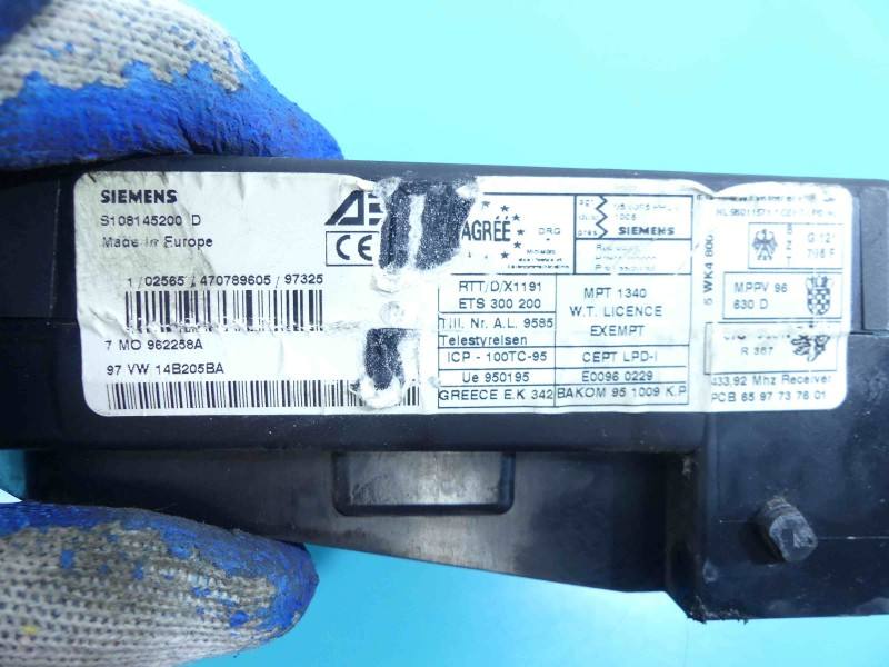 Блок керування модуль Volkswagen Sharan 7M0962258A — фото деталі 3