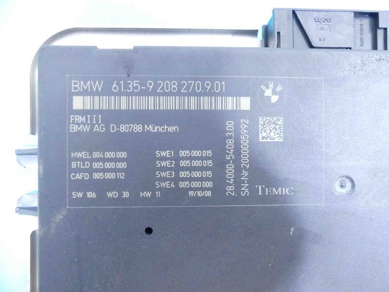 Блок керування модуль BMW 7 F01 9208270 — фото деталі 3